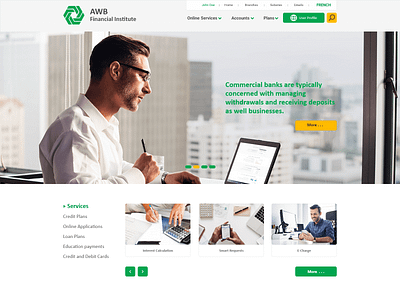 Financial Institue Website design