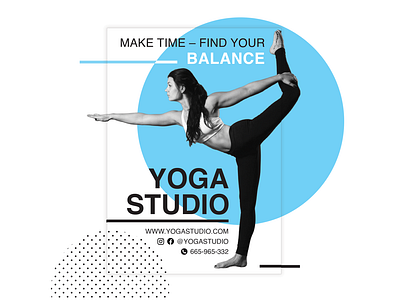 Yoga Studio - leaflet / Yoga Studio - ulotka