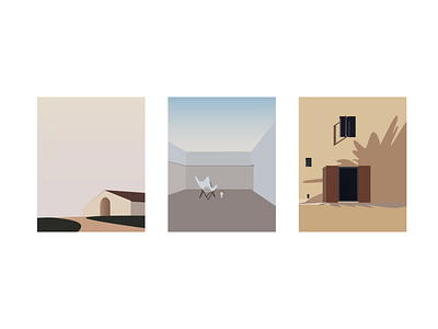 minimalist architecture illustration