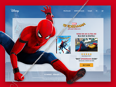 Spiderman Digital Version bogota clear colombia dailyinspiration design digital dvd inspiration marvel red red white and blue redesing site spiderman ui ui design uidesign ux web website