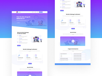 Gaming Landing Page landing page photoshop template ui design ui ux web website design