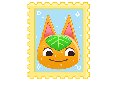 Animal Crossing New Horizons - Tangy Stamp Design