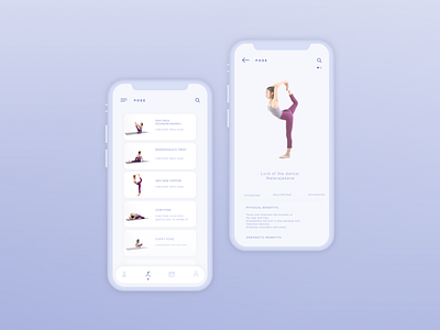 FlowYoga Application app category page design detail page uidesign uxdesign yoga