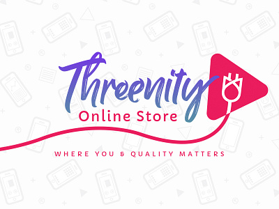 Threenity Logo Design branding ecommerce logo online store