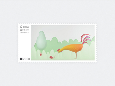 stamp 3d 3d artist animals blender design graphic nature srilanka stamp