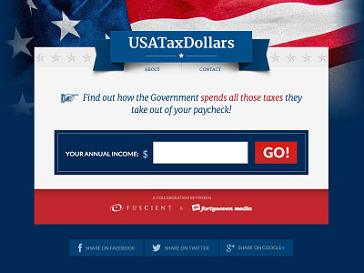 USATaxDollars responsive ui ux