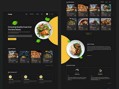 Foody website app design food food and drink foodie graphic product design ui ux web website