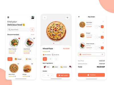 Delivery App app delivery app delivery service design food food and drink food app graphic product design service ui ui design uidesign uiux ux ux ui ux design uxdesign