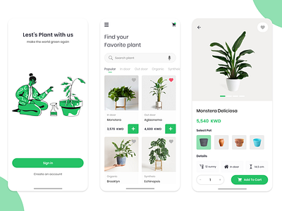 Zaynah App(Plants Store) app cart design ecommerce ecommerce app ecommerce design graphic plant plants product design store ui ui ux ui design uidesign uiux ux uxdesign xd xd design