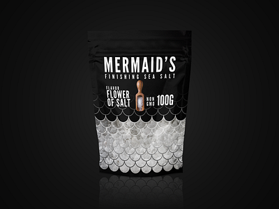 Mermaid's Finishing Salt (Flower of Salt) branding graphic design label design package design