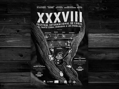 XXXVII Festival Internacional De Coros 2016 festival poster graphic design illustration music art poster