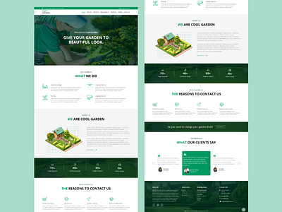 Landscaping Website Design 2020 2020 adobe xd garden landscape design responsive web design webdesign