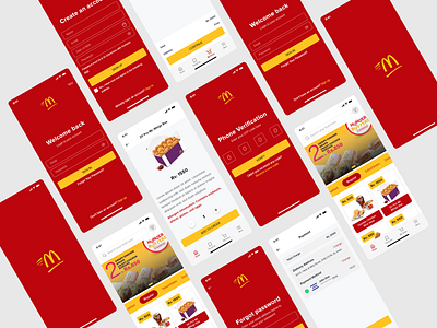 Mcdelivery App Redesign adobe xd app design food app food delivery app mcdonald mobile app design uiux