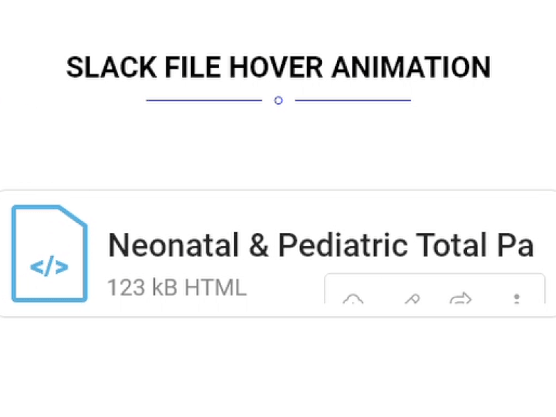 Slack File Hover Animation adobe xd adobe xd hover animation hover slack