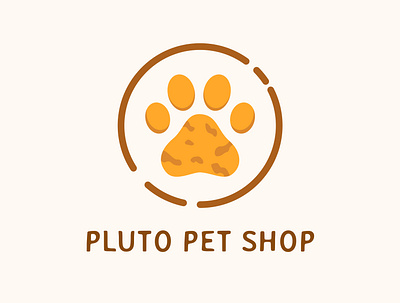 [For Sale] Pet Shop Logo | Pluto Pet Shop branding flat icon logo
