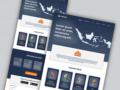 Landing Page for Pronek landing page ui website