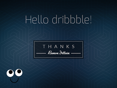 Hello dribbble! first hello thanks