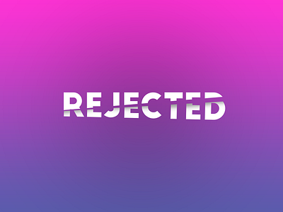 Rejected action crap cut gradient justdoit letter logo potato text