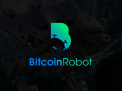 BitcoinRobot Logo First Draft app bitcoin blockchain branding crypto cryptocurrency logo mining