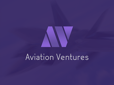 Aviation Ventures Minimalist Logo 2018 abstract minimalist av aviation lettering logo design minimalistic monogram letter mark typography vector