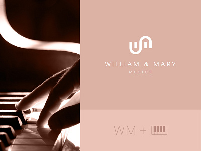 WM Musics 2019 branding clean concept design geometric icon idea identity logo minimal minimalistic modern monogram simple symbol