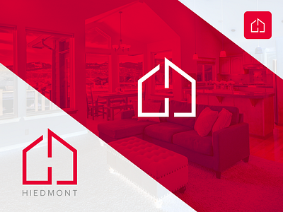Hiedmont Logo Project branding clean creative design geometric home home app house icon identity line art logo logo design concept minimal minimalistic modern monogram real estate simple symbol