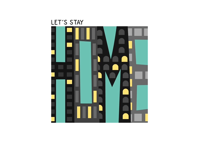 let's stay home vol.1 after effects after effects motion graphics gif illustration illustrator