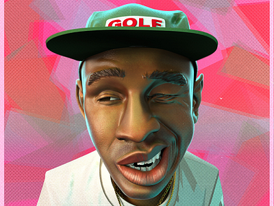 Tyler the Creator Digital Sculpt 3d 3d art 3d illustration 3dartist 3dillustration 3dmodeling celebrity cinema4d design digital sculpting digitalart graphic design icon illustration realistic tyler the creator zbrush zbrush sculpt