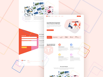 Landing Page Tonjoo (Redesign) design landing page landing page design landingpage ui uidesign uiux ux website design welcome page