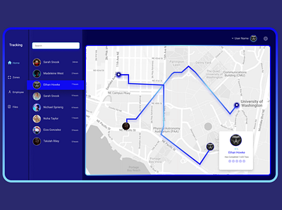 Tracking Map app branding design flat ui ux web website