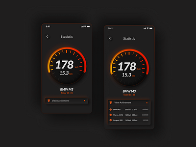 Acceleration time app screen app branding design icon ui ux