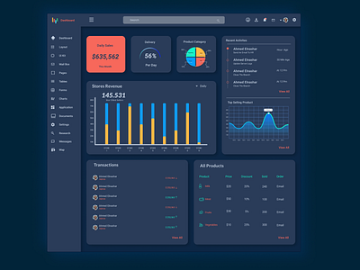 Dashboard design ui ux web website