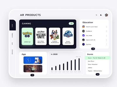 AR Desktop Design ui ux interface