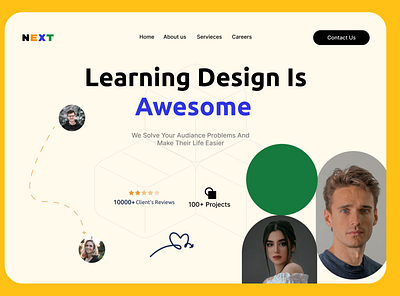 Landing Page animation landingpage ui userinterface ux