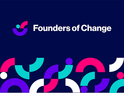 Logo Design for Founders of Change brand brand book brand design brand identity branding color color palette curve icon illustration logo logo design logo mark logos logotype presentation shape typography ux ux design