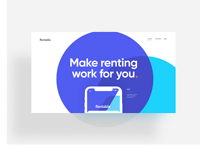 Rentable - Make renting work for you app deck keynote landing mobile app pitch pitchdeck powerpoint presentation presentation design product realestate rent responsive typography ui ux uxdesign website