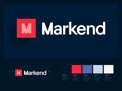 Markend: Brand Identity Design brand guide brand identity branding design icon identity design logo logo mark logotype pitch powerpoint presentation design