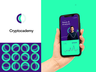 Logo and Brand Identity design for Cryptocademy academy bitcoin blockchain brand identity branding crypto data visualization design logo logo mark logos mobile app pattern presentation presentation design product ui ui ux ux ux design