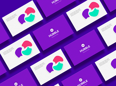 Hubble Presentation Deck business card card card design color color palette deck design google slides icon infographic information design inspiration keynote pitch deck powerpoint powerpoint presentation presentation deck presentation design purple slide