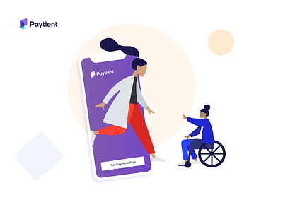 Design for Paytient app banner color design designer finance health icon illustration illustrator logo mockup product design sketch typography ui ui design ux ux design