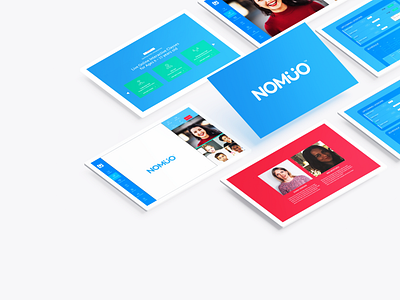 Nomuo - Fun Interactive classes for kids ages 8-15 yrs app blue dashboad interface keynote mobile app mockup pitch pitch deck pitchdeck powerpoint presentation presentation design product product design typography ui ux webdesign website