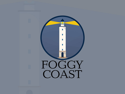 Foggy Coast adobe illustrator apparel artwork beginner brand branding building company design designer fashion feedback icon lighthouse logo logos