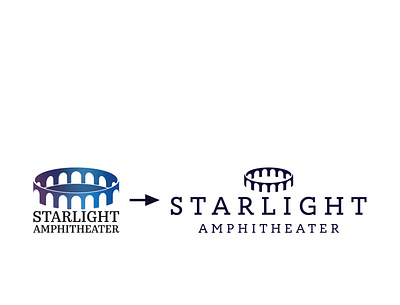 Starlight Amphitheater Redesign adobe illustrator beginner brand branding company concert hall deer design designer feedback graphic design icon logo logo design logodesign logos music rebrand redesign theatre