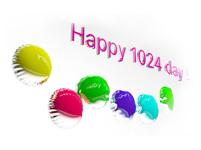 Happy 1024 day design illustration ui