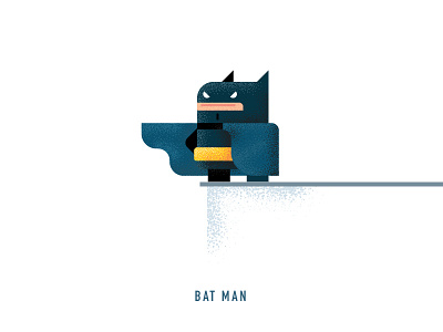 bat man branding design typography ui