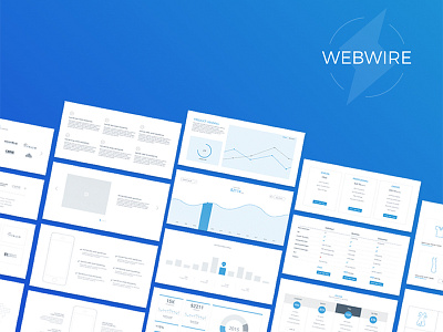 Webwire - Wireframe Kit design experience freebie interfce kit template ui user ux web wireframing
