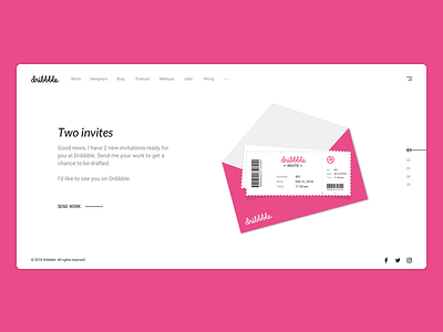 2x Dribbble Invites