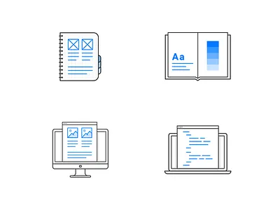 Illustration Style Exploration 01 - Pixack branding icons illustration linecons redesign studio ui ux web