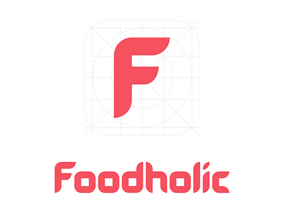 Foodholic Logo appstore brand branding identity ios logo logomark product typography mark