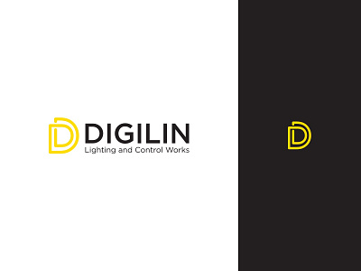 Digilin branding branding design design flat icon illustrator logo type typography vector
